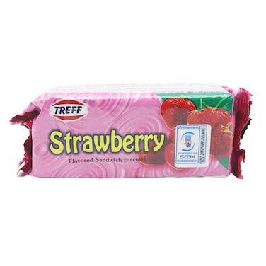 Treff Creams Sandwich Biscuits Strawberry 70G