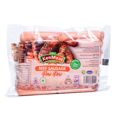 Kenmeat Peri Peri Beef Sausage 1kg