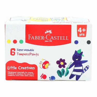 Faber Castell 144106 Tempera Paints 4+ Years 6 Pieces