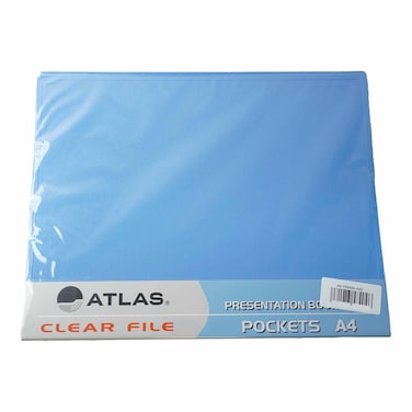Clear File A4 80 Pocket Assorted
