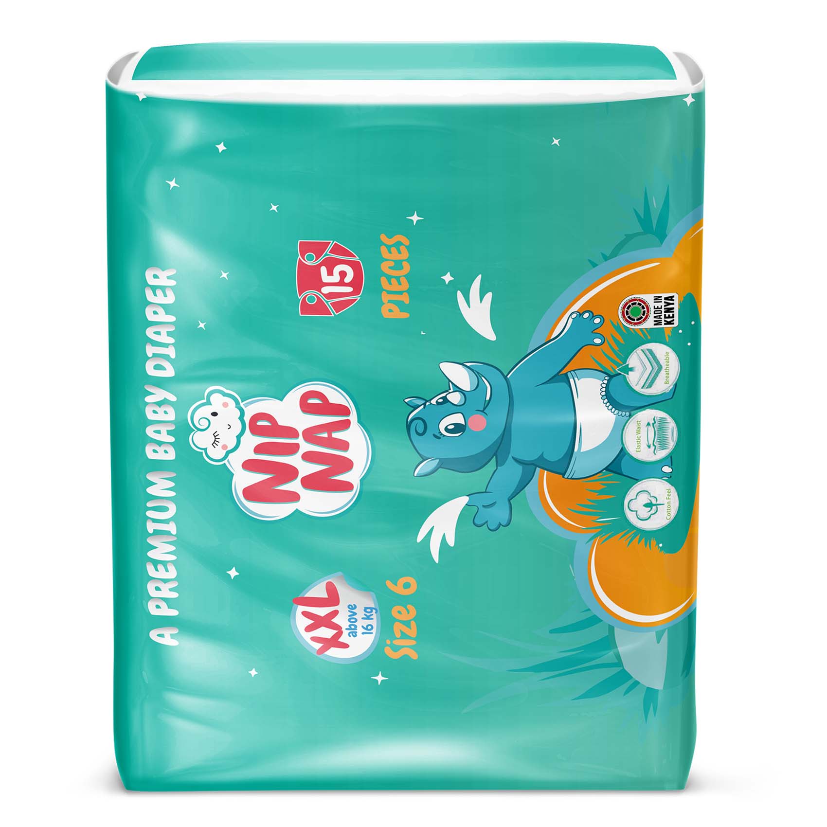 Buy Nipnap Premium Baby Diapers Mid Count Xxl 15S Online