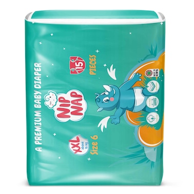 Nipnap Premium Baby Diapers Mid Count Xxl 15S