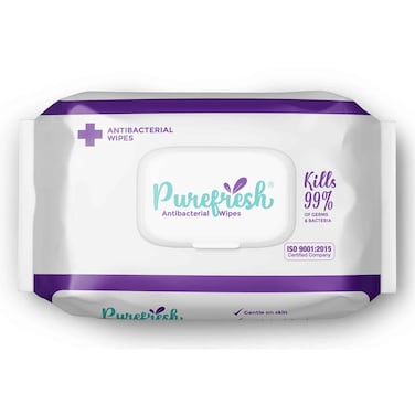 Purefresh Antibacterial Wipes 60pcs