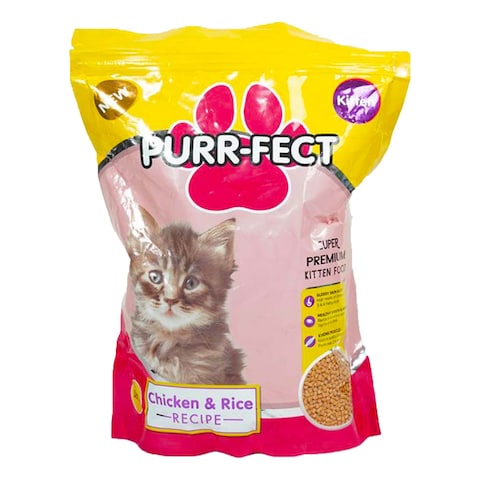 Purr-fect Super Premium Chicken And Rice Kitten Cat Food 500g