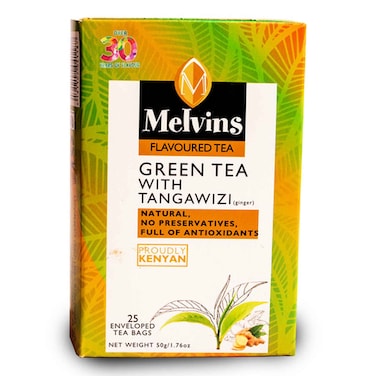 Melvins Green Tea With Tangawizi 25pcs