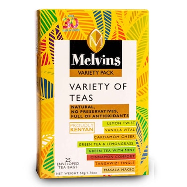 Melvins Variety Of Teas 25pcs