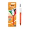 BIC 4 Colours Original Fine Retractable Ball Pens Fine Point (0.8 mm) - Blister of 1