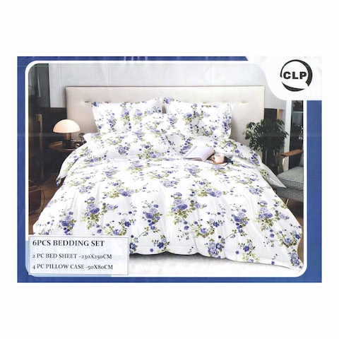 TC Bedsheet Printed 6 Pieces 230*250Cm