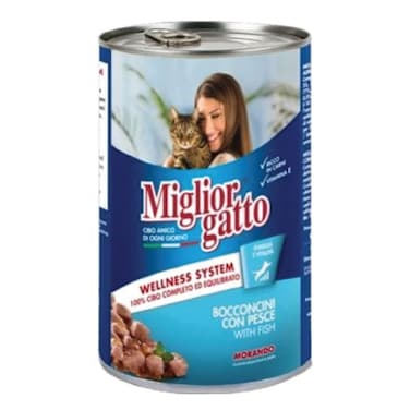 Migliorgatto Canned Cat Food With Fish  405 Gr