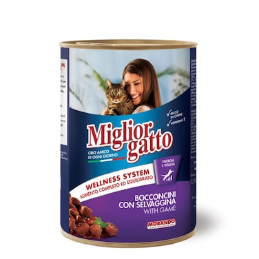 Migliorgatto Canned Cat Food With Game  405 Gr