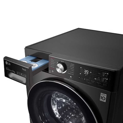 LG 12KG WASHER F4V9BWP2EE BLACK