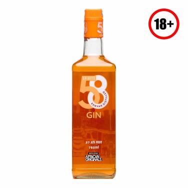 Kenyan Original 58 Gin Orange 750ml