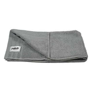 H&amp;B Art027 Luxury Hand Towel Grey