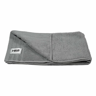 H&amp;B Art027 Luxury Hand Towel Grey
