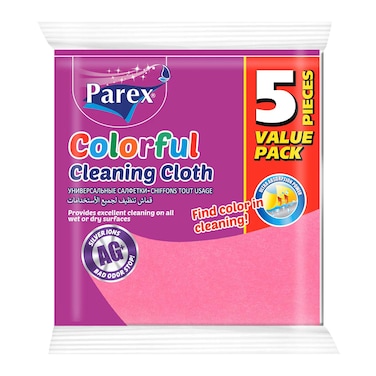 Parex Colorful Cleaning Cloth Value Pack 5 Pieces