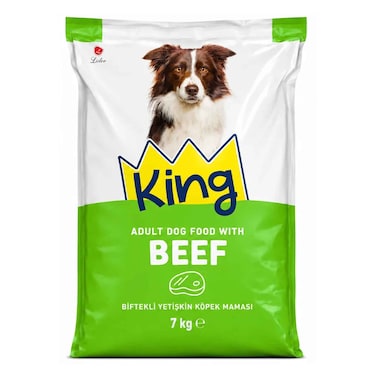 King Adult Dog Food Beef 7kg