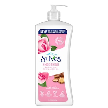St. Ives Smoothing Rose And Argan Oil Body Lotion 621ml