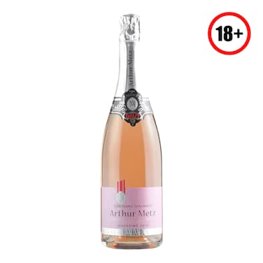 Arthur Metz Cremant D39Alsace Rose Brut Millesime Sparkling  Wine 750Ml