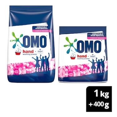 OMO Fast Action Handwash Powder Banded 1kg+400g
