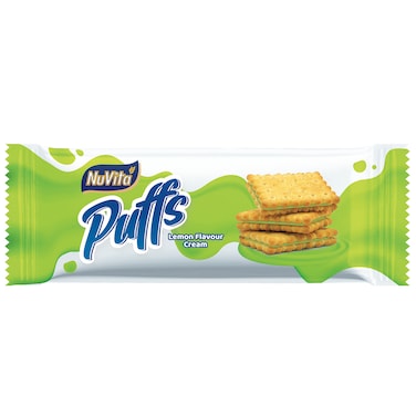 Nuvita Lemon Cream Puffs 50Gm