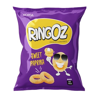 Norda Ringoz Sweet Paprika Crunchy Corn Rings 25G