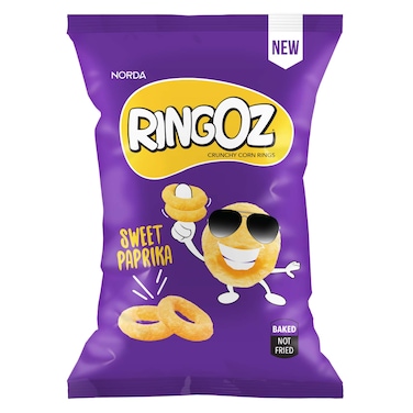 Norda Ringoz Sweet Paprika Crunchy Corn Rings 75G