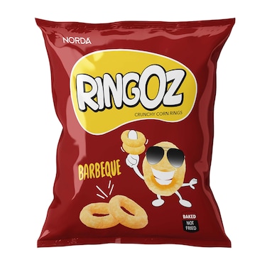 Norda Ringoz Barbeque Crunchy Corn Rings 25G