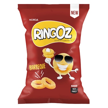 Norda Ringoz Barbeque Crunchy Corn Rings 75G