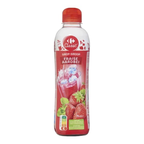 Carrefour Syrup Strawberry 750Ml