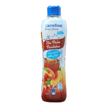 Carrefour Syrup Iced Tea Peach 750Ml