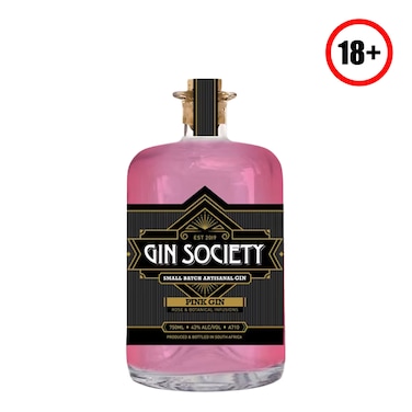 Gin Society Rose And Botanical Infusion Pink Gin 750Ml