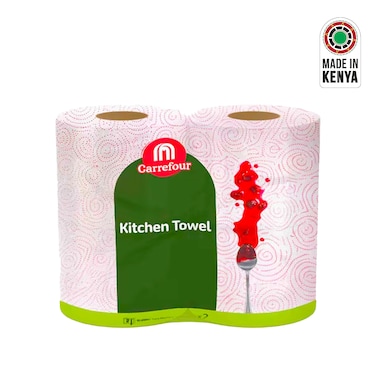 Carrefour Kitchen Towel Printed 2'S