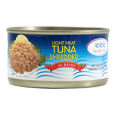 Sea Korus Tuna Shredded In Brine 185g