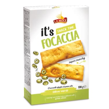 La Mole It's Extra Virgin Olive Oil Focaccia Snack 100g