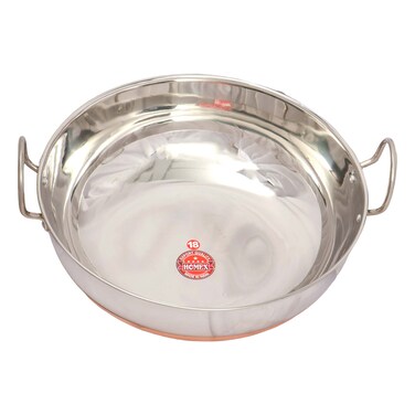 Marvel Stainless Steel Copper Bottom Kadai 18Cm