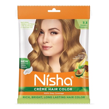 Nisha Cr&szlig;me Honey Blonde Hair Color 168Ml