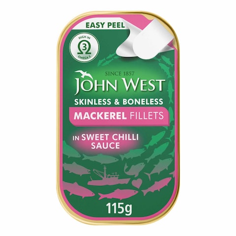 John West Mackerel Flt Chilli 115G