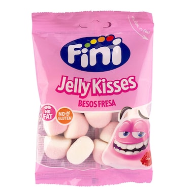 Fini Strawberry Sugar Jelly Kisses Candy 90g