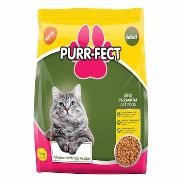 Purr-fect Adult Cat Food Chicken &amp; Egg 1kg