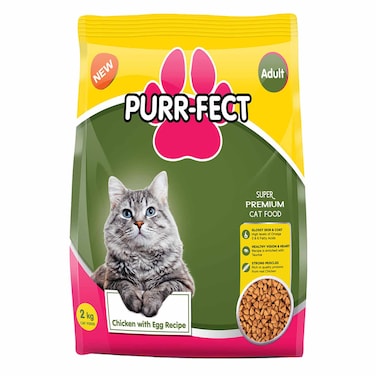 Purr-fect Adult Cat Food Chicken &amp; Egg 2Kg