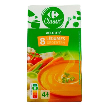 Carrefour Liquid Soup 8 Vegetables 1L