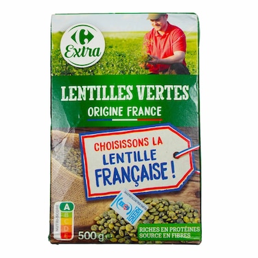 Carrefour Green Lentils 500G