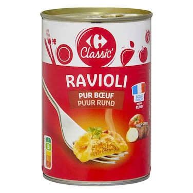 Carrefour Ready Meal Beef Ravioli 400g