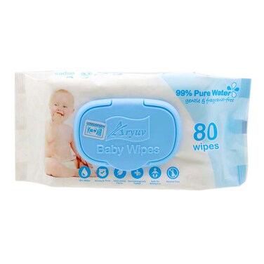 Aryuv Water Baby Wipes 80&#39;s