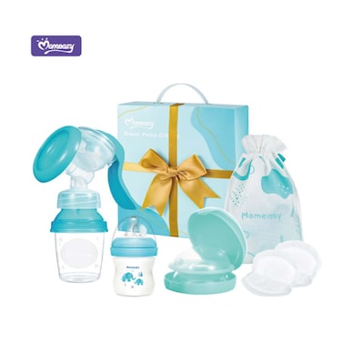 Momeasy 45815 Breast Pump Gift Set Clear/Blue