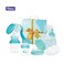 Momeasy 45815 Breast Pump Gift Set Clear/Blue