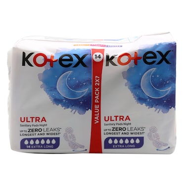 KOTEX ULTRATHIN NIGHT DUOS 16&#39;S
