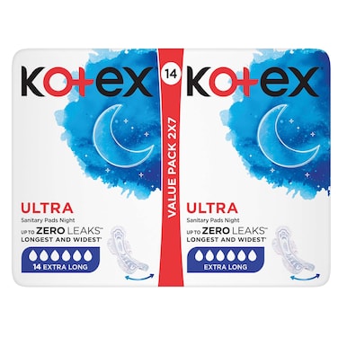 KOTEX ULTRATHIN NIGHT DUOS 16'S