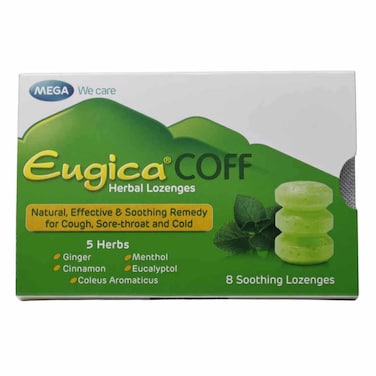 Mega Eugica Herbal 8 Soothing Lozenges 