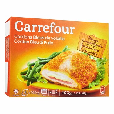 Carrefour Frozen Cordon Bleu Meal 100g x 4